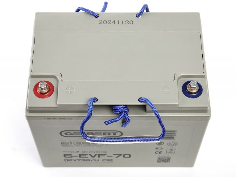 Тяговый аккумулятор Gelbert 6-EVF-70 (12V73A/H C5) Тяговый аккумулятор Gelbert 6-EVF-70 (12V73A/H C5)